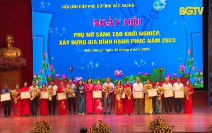 Ng&agrave;y hội phụ nữ s&aacute;ng tạo khởi nghiệp x&acirc;y dựng gia đ&igrave;nh hạnh ph&uacute;c