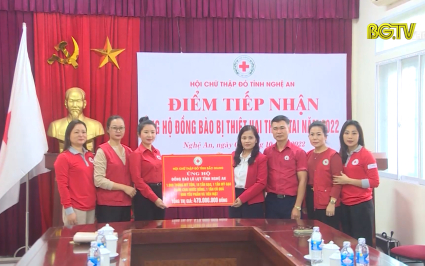 Người d&acirc;n Bắc Giang hướng về đồng b&agrave;o miền Trung