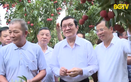 Nguy&ecirc;n Chủ tịch nước Trương Tấn Sang về thăm tỉnh Bắc Giang năm 2023