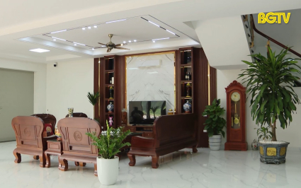 Nội thất kết hợp gỗ tự nhi&ecirc;n, gỗ c&ocirc;ng nghiệp 