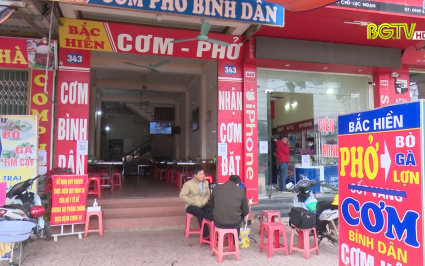 Nh&agrave; h&agrave;ng, qu&aacute;n ăn ở Lục Ngạn chuẩn bị cho ng&agrave;y mở cửa trở lại