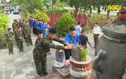 Nhiều hoạt động tri &acirc;n c&aacute;c Anh h&ugrave;ng liệt sỹ của tuổi trẻ Lạng Giang