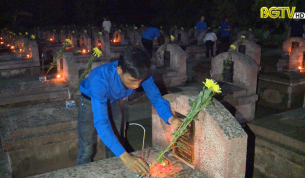Những ngọn nến tri &acirc;n tới c&aacute;c Anh h&ugrave;ng Liệt sỹ