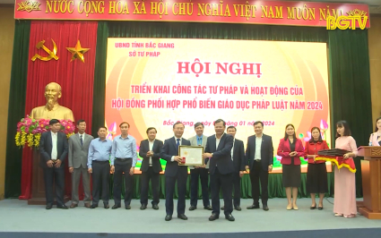 Triển khai c&ocirc;ng t&aacute;c tư ph&aacute;p, phối hợp PBGD ph&aacute;p luật năm 2024