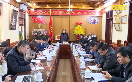 Ph&oacute; B&iacute; thư Thường trực Tỉnh ủy l&agrave;m việc với Ban Tuy&ecirc;n gi&aacute;o Tỉnh ủy