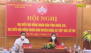 PCT Thường trực HĐND tỉnh tiếp x&uacute;c cử tri huyện T&acirc;n Y&ecirc;n