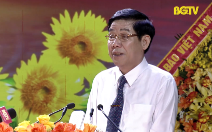 Ph&aacute;t biểu của đồng ch&iacute; Nguyễn Văn Gấu, Ủy vi&ecirc;n Ban Chấp h&agrave;nh Trung ương Đảng, B&iacute; thư Tỉnh ủy Bắc Giang tại Lễ kỷ niệm 100 năm Ng&agrave;y B&aacute;o ch&iacute; C&aacute;ch mạng Việt Nam