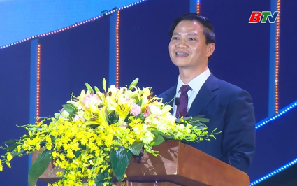 Ph&aacute;t biểu của đồng ch&iacute; Vương Quốc Tuấn, Ủy vi&ecirc;n dự khuyết Ban Chấp h&agrave;nh Trung ương Đảng, Ph&oacute; B&iacute; Thư Tỉnh ủy, Chủ tịch UBND tỉnh Bắc Ninh tại Chương tr&igrave;nh nghệ thuật: Bắc Ninh ng&agrave;n năm văn hiến - Kh&aacute;t vọng vươn m&igrave;nh trong kỷ nguy&ecirc;n mới