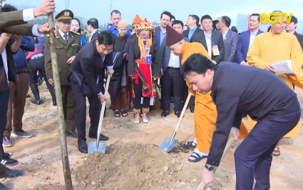 Ph&aacute;t động Tết trồng c&acirc;y tại Khu du lịch t&acirc;m linh T&acirc;y Y&ecirc;n Tử 