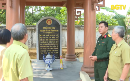 Ph&aacute;t huy địa chỉ đỏ nơi th&agrave;nh lập lực lượng vũ trang tỉnh Bắc Giang