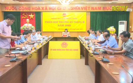 Phi&ecirc;n họp thường kỳ th&aacute;ng 10 của Thường trực HĐND tỉnh