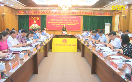 Phi&ecirc;n họp thường kỳ thứ 23 của Thường trực HĐND tỉnh