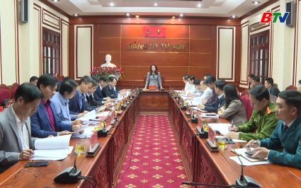 Phó Bí thư Thường trực Tỉnh ủy làm việc với Đảng ủy phường Từ Sơn