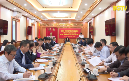 Ph&oacute; B&iacute; thư Thường trực Tỉnh uỷ l&agrave;m việc với Ban Tuy&ecirc;n gi&aacute;o v&agrave; D&acirc;n vận Tỉnh uỷ