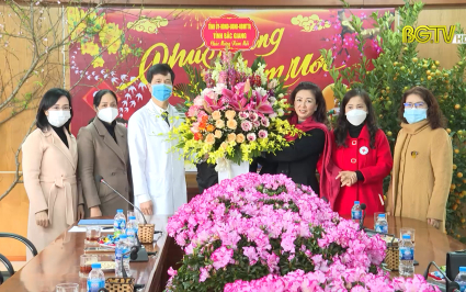 Ph&oacute; B&iacute; thư TT Tỉnh ủy thăm, ch&uacute;c Tết bệnh viện Sản Nhi