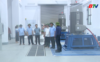 Kiểm tra c&ocirc;ng t&aacute;c ứng ph&oacute; b&atilde;o số 3 tại một số c&ocirc;ng tr&igrave;nh thuỷ lợi