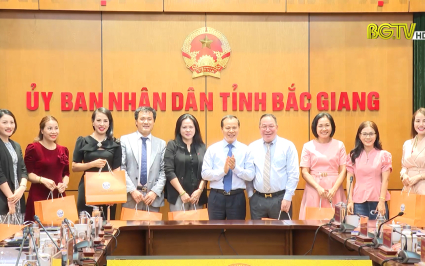 Doanh nghiệp kiều b&agrave;o H&agrave;n Quốc thăm v&agrave; l&agrave;m việc tại Bắc Giang