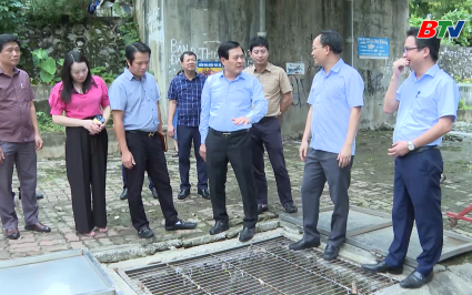 Kiểm tra c&ocirc;ng t&aacute;c ứng ph&oacute; b&atilde;o số 3 tại phường Kinh Bắc v&agrave; x&atilde; Y&ecirc;n Phong