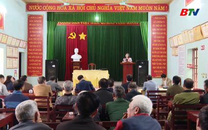 Ph&oacute; Chủ tịch Thường trực HĐND tỉnh dự sinh hoạt chi bộ tại cơ sở