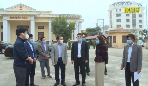Ph&oacute; Chủ tịch TT UBND tỉnh kiểm tra c&ocirc;ng t&aacute;c ph&ograve;ng, chống dịch tại huyện Y&ecirc;n Dũng