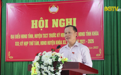 Ph&oacute; chủ tịch TT UBND tỉnh Mai Sơn tiếp x&uacute;c cử tri huyện Lục Ngạn