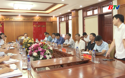 L&atilde;nh đạo tỉnh l&agrave;m việc với c&aacute;c địa phương về kết quả ti&ecirc;u thụ Vải thiều năm 2025 