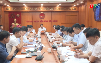 Ph&oacute; Chủ tịch UBND tỉnh l&agrave;m việc với BQL Dự &aacute;n d&acirc;n dụng v&agrave; ph&aacute;t triển đ&ocirc; thị tỉnh số I 
