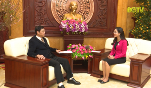 B&iacute; thư Tỉnh ủy B&ugrave;i Văn Hải trả lời phỏng vấn trước thềm xu&acirc;n mới 