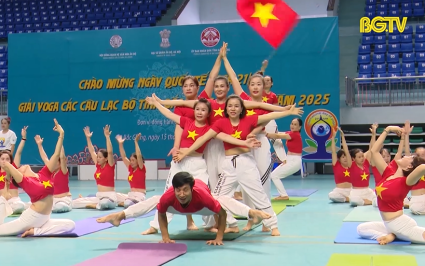 Quảng b&aacute; h&igrave;nh ảnh Bắc Giang, giao lưu văn h&oacute;a tại ng&agrave;y Quốc tế Yoga 