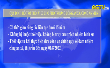 Quy định hỗ trợ th&ocirc;i việc C&ocirc;ng an vi&ecirc;n b&aacute;n chuy&ecirc;n tr&aacute;ch