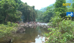 Rừng nguy&ecirc;n sinh Khe Rỗ đ&oacute;n h&agrave;ng ngh&igrave;n kh&aacute;ch dịp nghỉ lễ