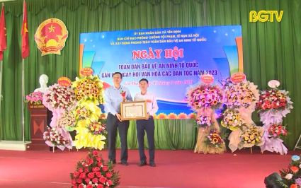 Sơn Động tổ chức điểm Ng&agrave;y hội to&agrave;n d&acirc;n bảo vệ an ninh Tổ quốc