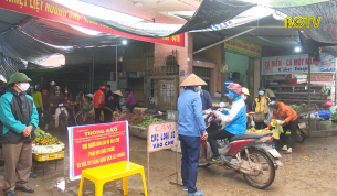 T&acirc;n Y&ecirc;n: Họp chợ lu&acirc;n phi&ecirc;n để ph&ograve;ng chống dịch Covid-19