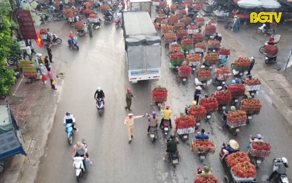 Tăng cường đảm bảo giao th&ocirc;ng trong m&ugrave;a ti&ecirc;u thụ vải thiều