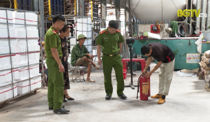 Tăng cường ph&ograve;ng ch&aacute;y, chữa ch&aacute;y tại c&aacute;c cơ sở sản xuất th&ugrave;ng xốp