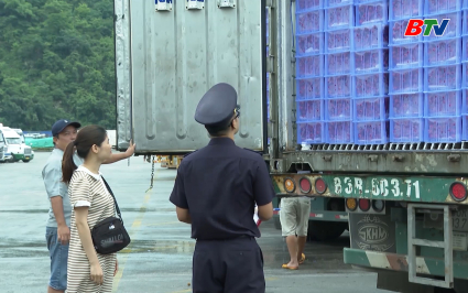 Tạo thuận lợi cho vải thiều th&ocirc;ng quan