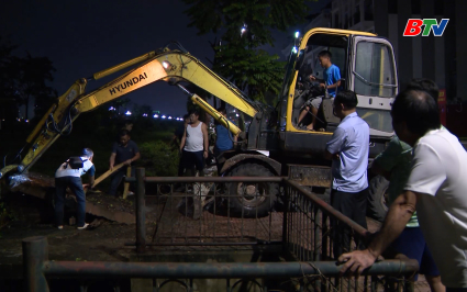 Tập trung ti&ecirc;u &uacute;ng nước khu vực phường Bắc Giang