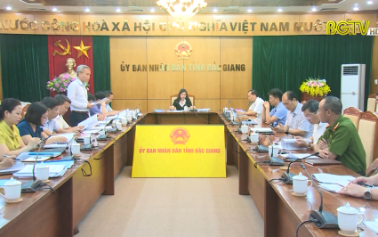 Thẩm định nội dung tr&igrave;nh BTV tỉnh ủy tại phi&ecirc;n họp th&aacute;ng 6/2022