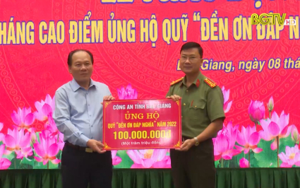Th&aacute;ng cao điểm ủng hộ Quỹ "Đền ơn đ&aacute;p nghĩa" 