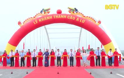 Th&agrave;nh phố Bắc Giang kh&aacute;nh th&agrave;nh một số c&ocirc;ng tr&igrave;nh trọng điểm
