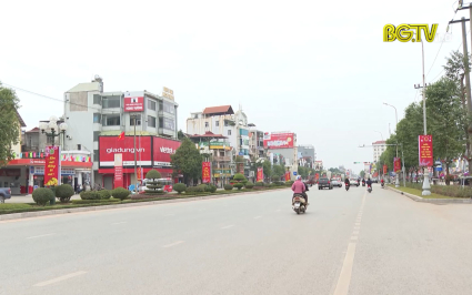 Th&agrave;nh phố bắc giang trang ho&agrave;ng đ&oacute;n tết