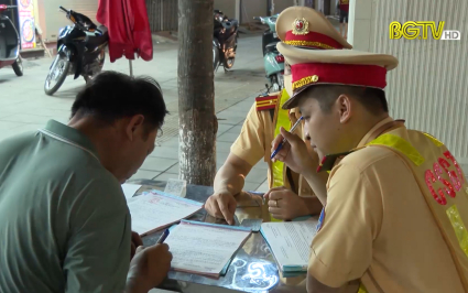 Th&agrave;nh phố Bắc Giang xử l&yacute; nghi&ecirc;m vi phạm nồng độ cồn