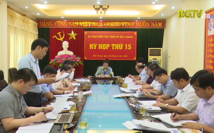 Th&ocirc;ng c&aacute;o b&aacute;o ch&iacute; Kỳ họp thứ 15 của Ủy ban Kiểm tra Tỉnh ủy 
