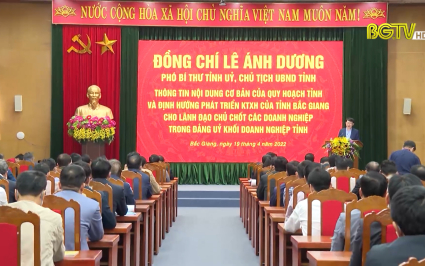 Th&ocirc;ng tin Quy hoạch, định hướng ph&aacute;t triển tới đội ngũ chủ chốt doanh nghiệp