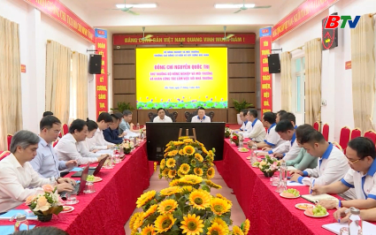 Thứ trưởng Bộ NN&MT l&agrave;m việc với Trường Cao đẳng Cơ điện v&agrave; X&acirc;y dựng Bắc Ninh 