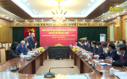 Th&uacute;c đẩy hợp t&aacute;c Bắc Giang - Ytaly