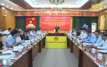 Thường trực HĐND tỉnh Bắc Giang họp phi&ecirc;n thường kỳ th&aacute;ng 11