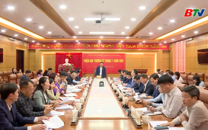 Thường trực HĐND tỉnh họp phi&ecirc;n thường kỳ th&aacute;ng 11