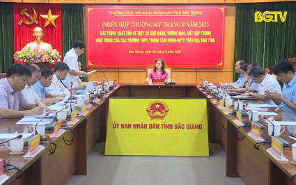 Thường trực HĐND tỉnh họp phi&ecirc;n thường kỳ th&aacute;ng 8 