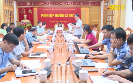 Thường trực HĐND tỉnh họp phi&ecirc;n thường kỳ thứ 29 